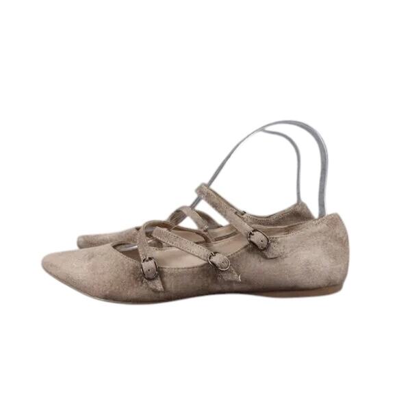 Steve Madden Shoes Womens 7 Flats Fashion Loafer Leather Buckle Strap Edggy Grey - Picture 4 of 12